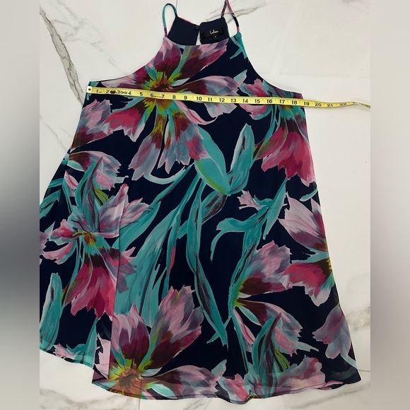 LULU’S Here and Luau Navy Multi Floral Swing Dress (w/tiny defect) Sz.S - Picture 7 of 14